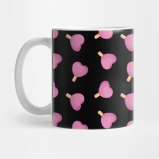 Heart Shaped Pink Ice Cream Stick Pattern Mug